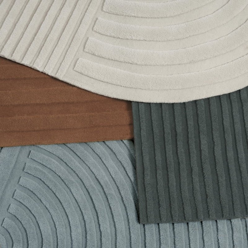 Muuto RELEVO Dywan Wełniany 170x240 cm Biały Off-White