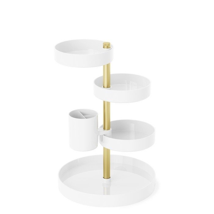 Umbra PIROUETTE Organizer na Kosmetyki / Pojemnik do Przechowwywania - Biały