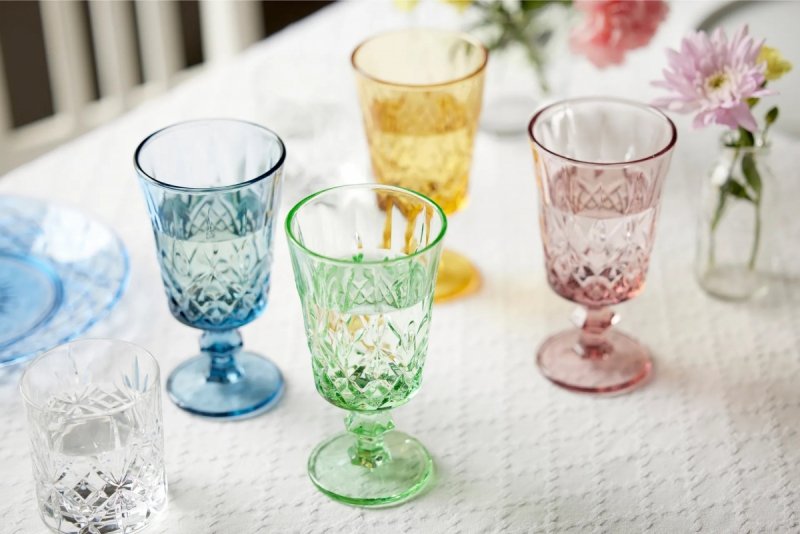 Lyngby Glass SORRENTO Kieliszki do Wina 290 ml 4 Szt. / Różowe