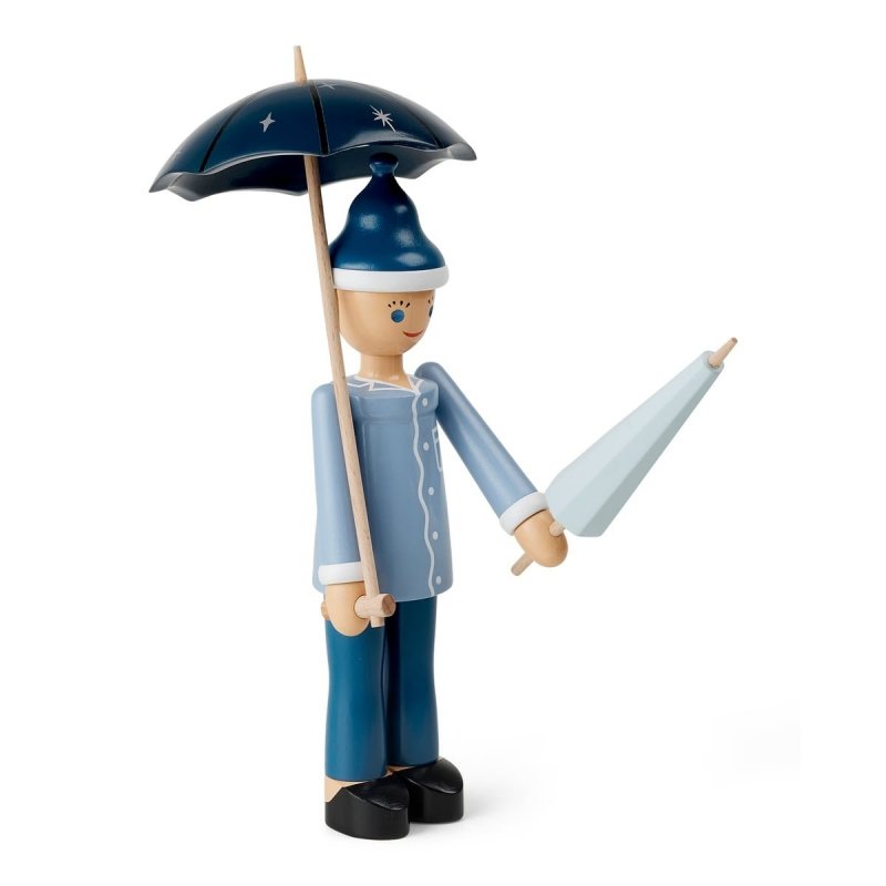 Kay Bojesen SANDMAN Figurka Drewniana / Chłopiec z Parasolem