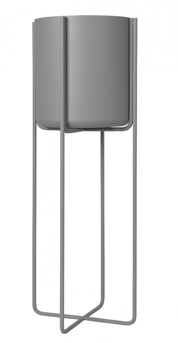 Blomus KENA Kwietnik - Donica do Kwiatów na Stojaku 80,5 cm - Steel Gray 