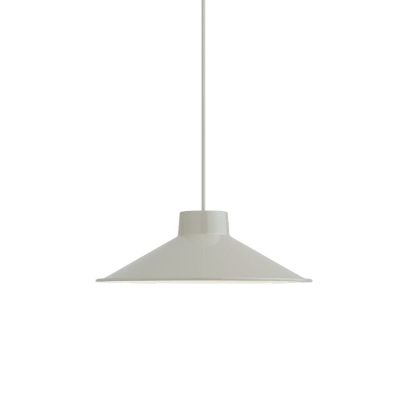 Muuto TOP PEDANT Stalowa Lampa Wisząca 36 cm Szara