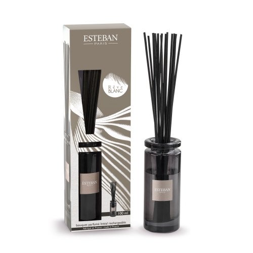 Esteban PARIS Dyfuzor Zapachowy z Patyczkami 100 ml / Zapach Reve Blanc