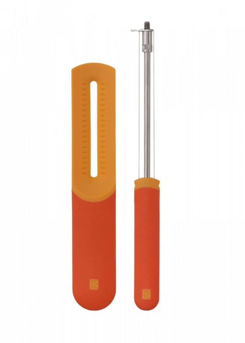 RIG-TIG by Stelton - Zestaw do Serów - Nóż + Krajacz - Pomarańczowy