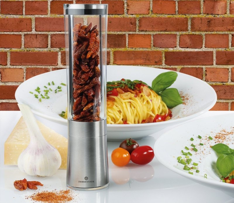 Zassenhaus DIAVOLO Młynek do Chilli 21 cm Srebrny - Stal / Akryl