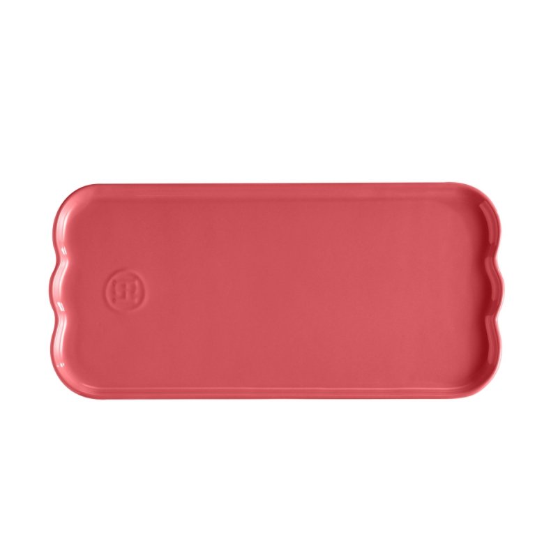 Emile Henry MADELEINE Prostokątny Talerz do Serwowania / Różowy