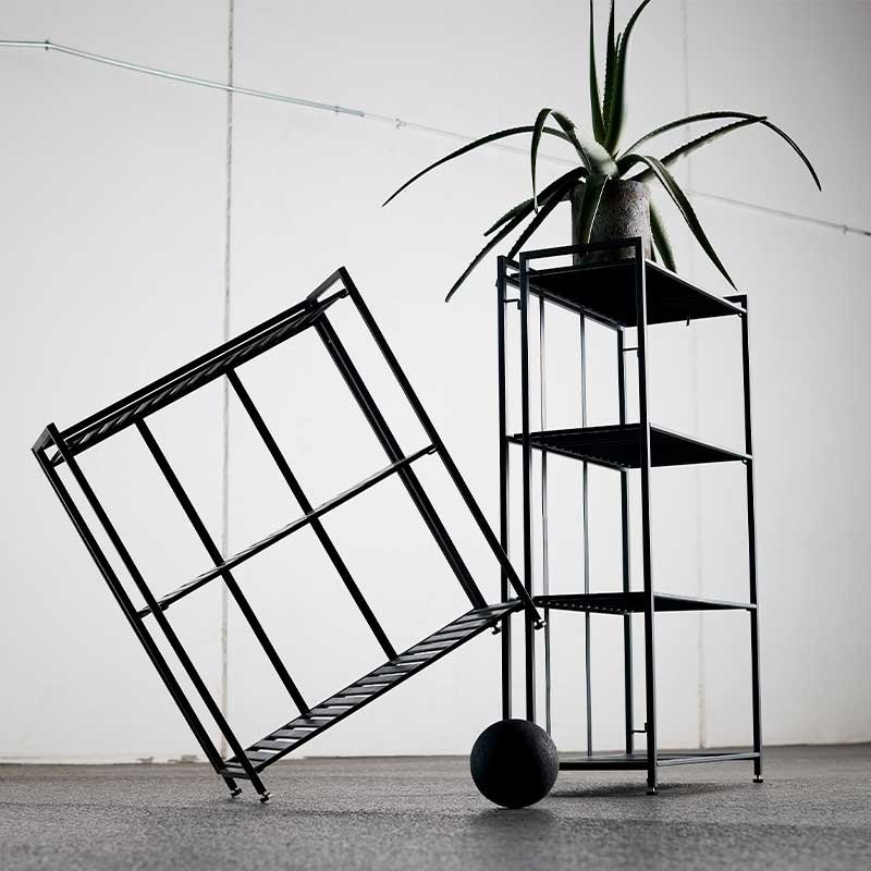 Muubs MANHATTAN Regał na Książki 111 cm / Czarny