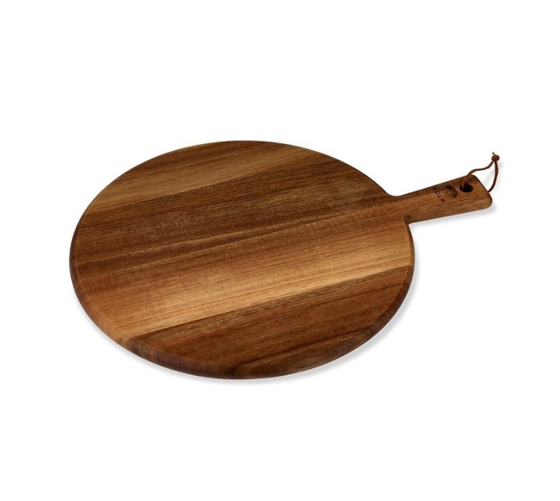 Holm WOODEN Okrągła Deska do Krojenia i Serwowania 45 cm Akacja