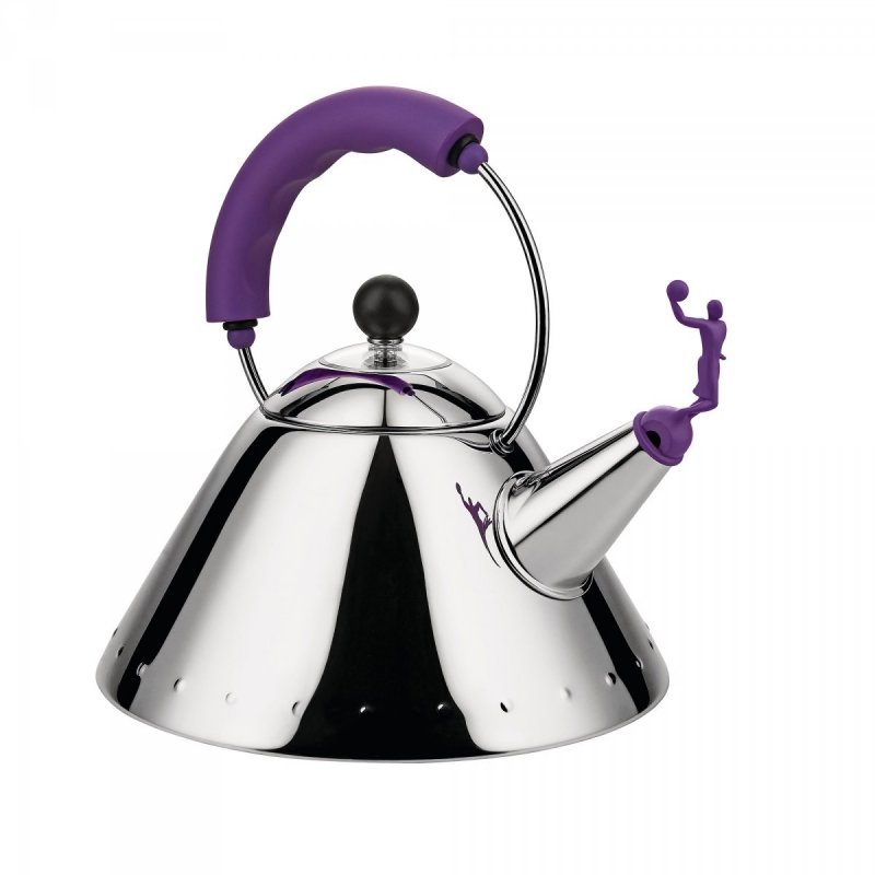 Alessi 9093 Czajnik z Gwizdkiem / Koszykarz Fioletowy