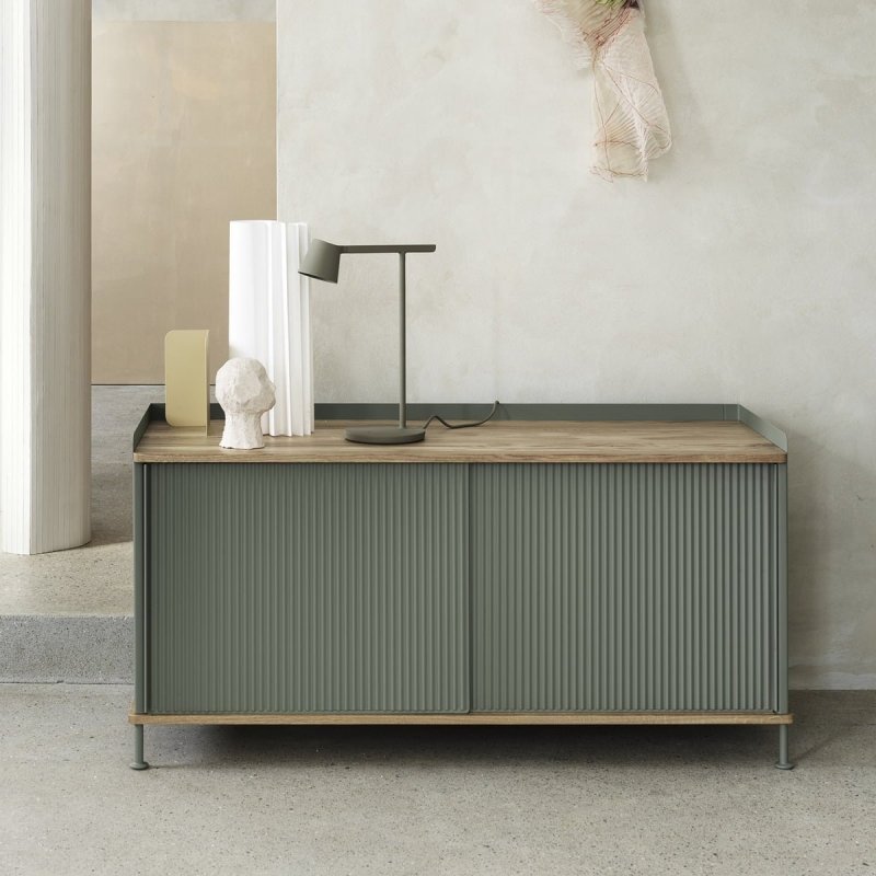 Muuto ENFOLD Komoda Wysoka 94 cm Szara