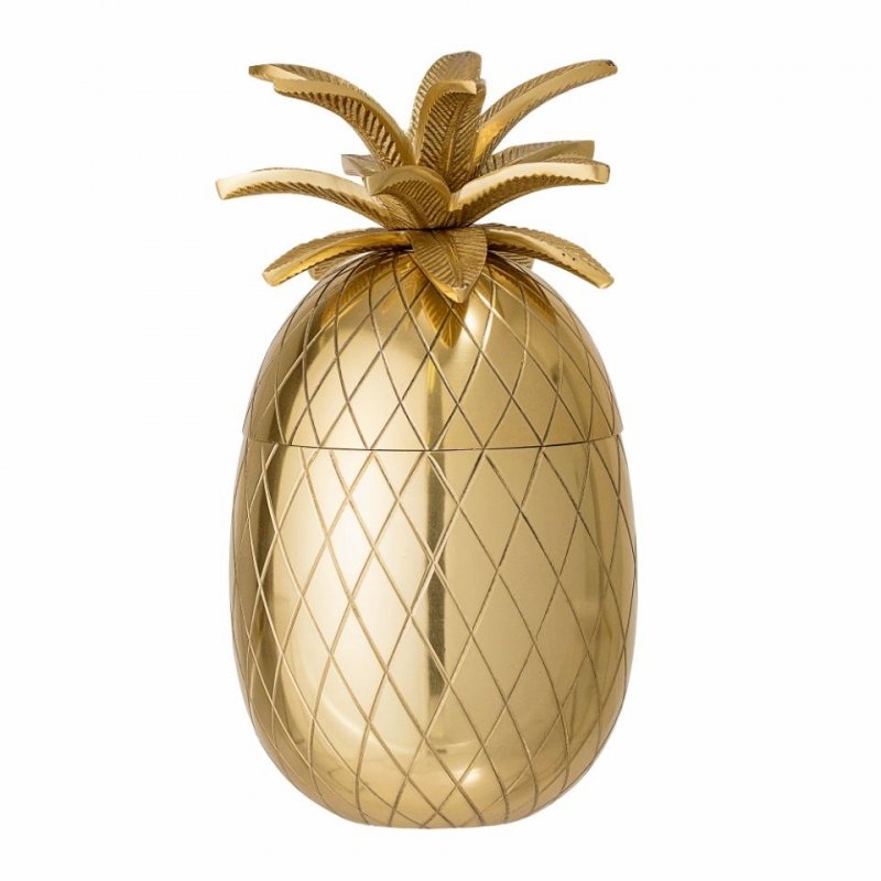 Bloomingville YUICHI Pojemnik na Lód - Ananas / Złoty
