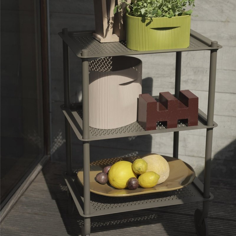 Muuto RIDGE Ceramiczna Doniczka do Kwiatów 24 cm / Zielona
