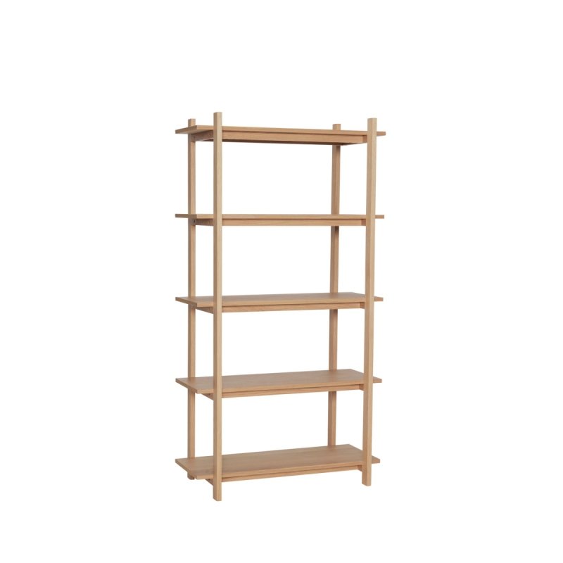 Hübsch EPOCH Regał Dębowy z 5 Półkami / 150 cm