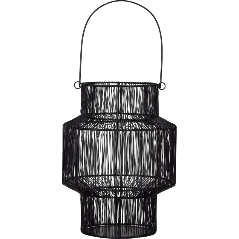 House Doctor ALIVE Latarnia - Lampion Metalowy 37 cm / Czarny