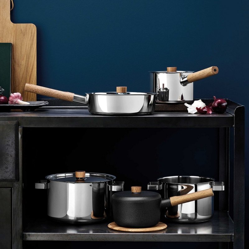Eva Solo NORDIC KITCHEN Garnek z Pokrywką 3 l Uchwyt Drewniany