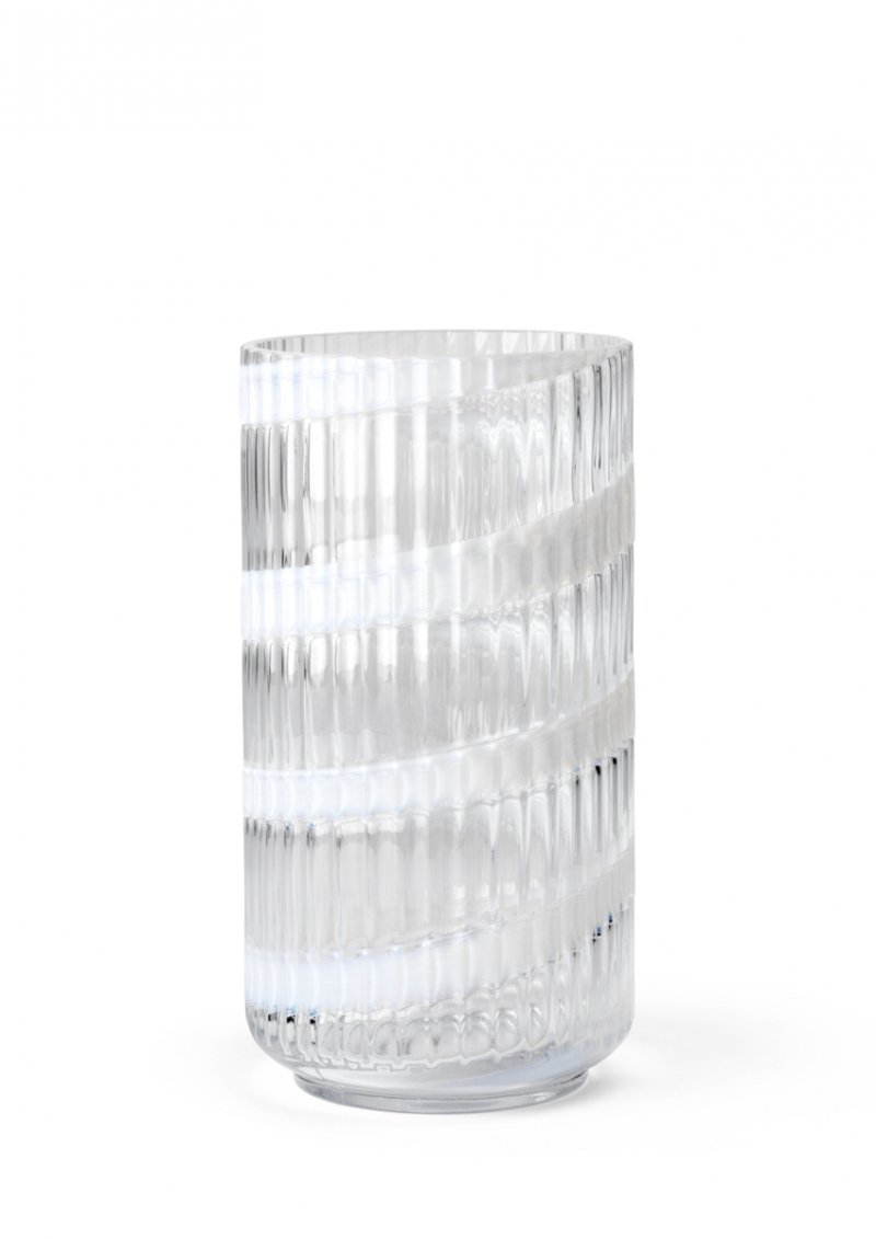 Lyngby Porcelain LYNGBY Wazon Szklany 20,5 cm / Swirl