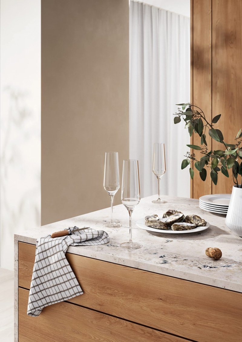 Kieliszki Eva Solo Legio Nova 260 ml z widocznymi bąbelkami szampana