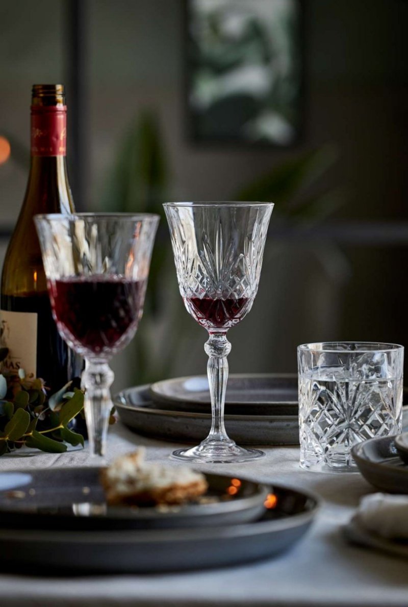 Lyngby Glass MELODIA Kryształowe Kieliszki do Czerwonego Wina 270 ml 4 Szt.