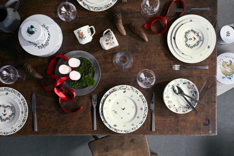 Rosendahl GRAND CRU COTTAGE Talerz Płaski 23 cm / Biały Zdobiony