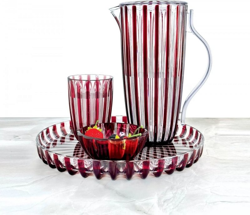 Guzzini DOLCEVITA Okrągła Taca do Serwowania 31 cm / Różowa