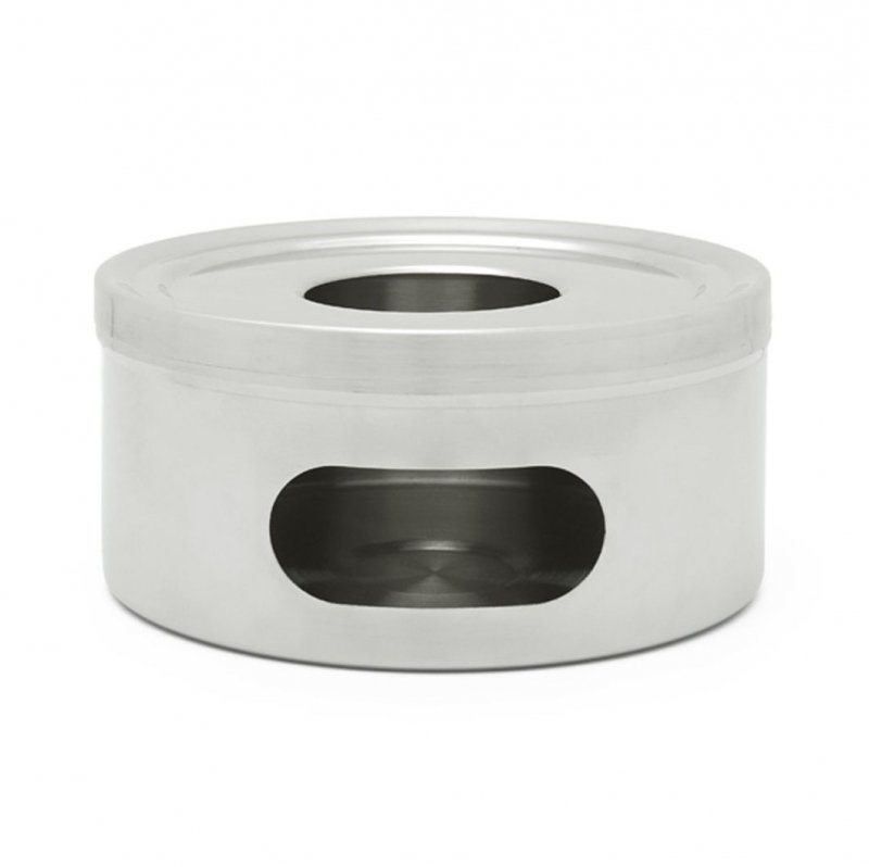 Bredemeijer CYLINDRICAL Stalowy Podgrzewacz do Dzbanka / Srebrny Matowy