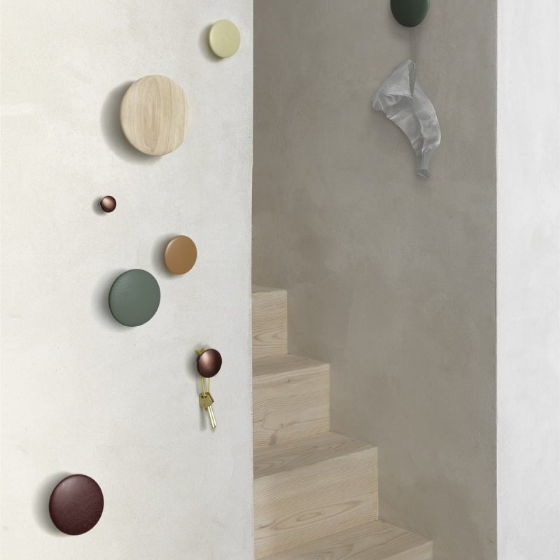 Muuto DOTS Wieszak Drewniany M - 13 cm / Pomarańczowy