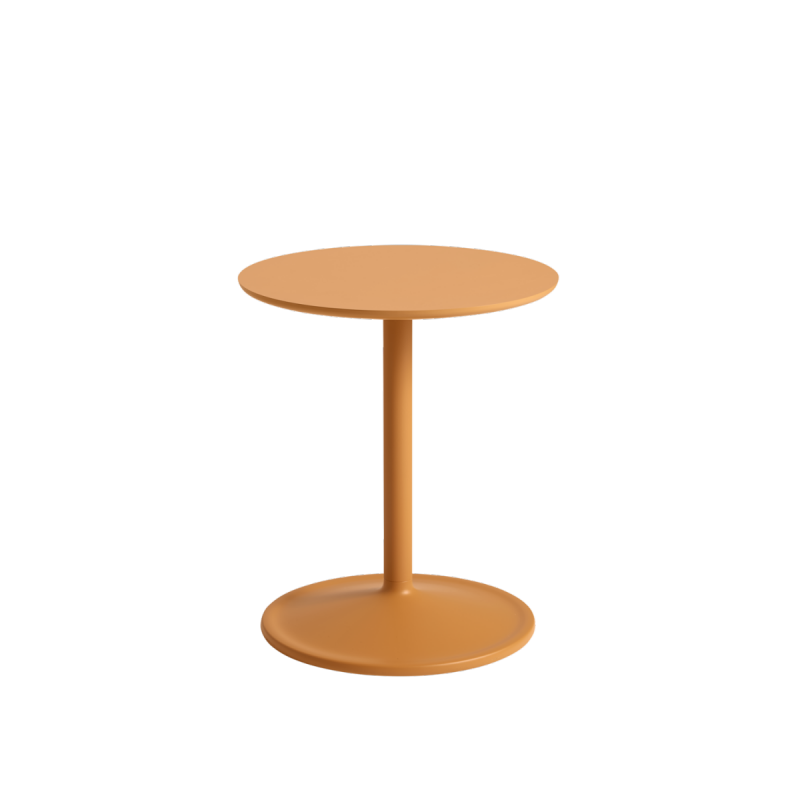 Muuto SOFT SIDE Stolik Okrągły 48 cm Pomarańczowy / Blat 41 cm Laminat