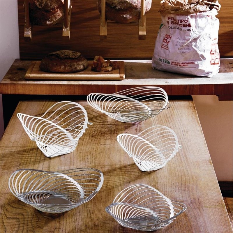 Alessi TRINITY Kosz na Owoce 33 cm - Biały