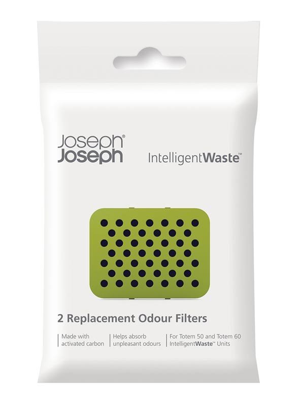 Joseph Joseph Inteligent Waste - Filtr Pochłaniający Zapachy do Koszów TOTEM 2 Szt.