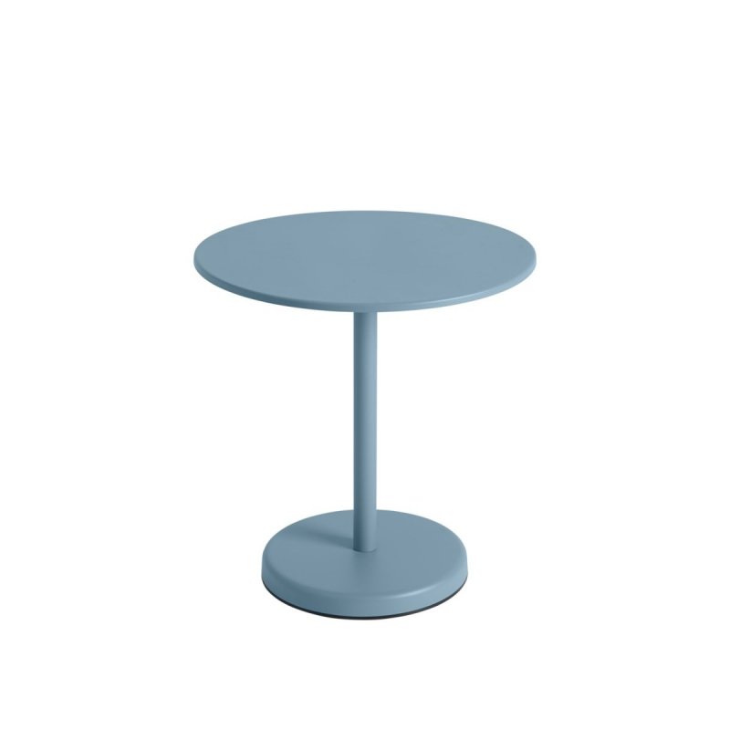 Muuto LINEAR Okrągły Ogrodowy Stolik Kawowy 70 cm / Niebieski