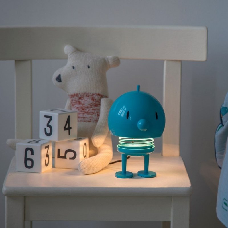 Hoptimist BUMBLE Lampa Stołowa - Figurka Optymisty L Niebieska