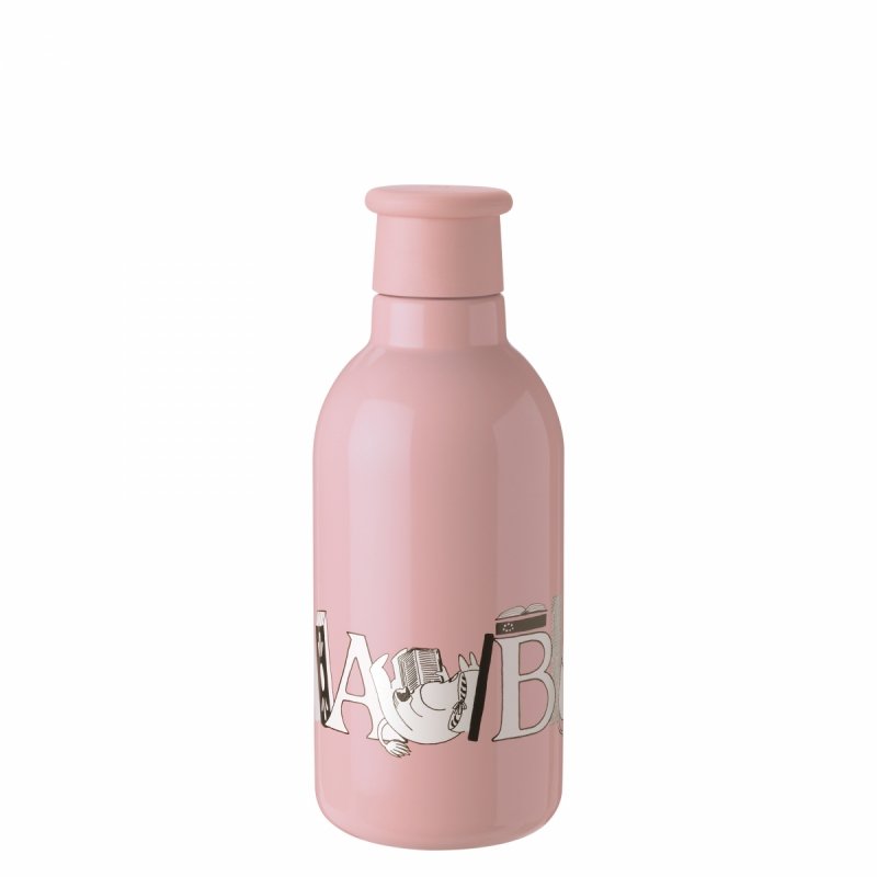 RIG-TIG by Stelton ABC MUMINKI Stalowa Butelka Termiczna dla Dzieci 500 ml / Różowa