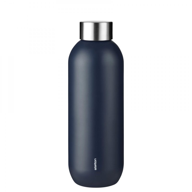 Stelton KEEP COOL Stalowa Butelka do Wody 600 ml / Granatowa Deep Ocean
