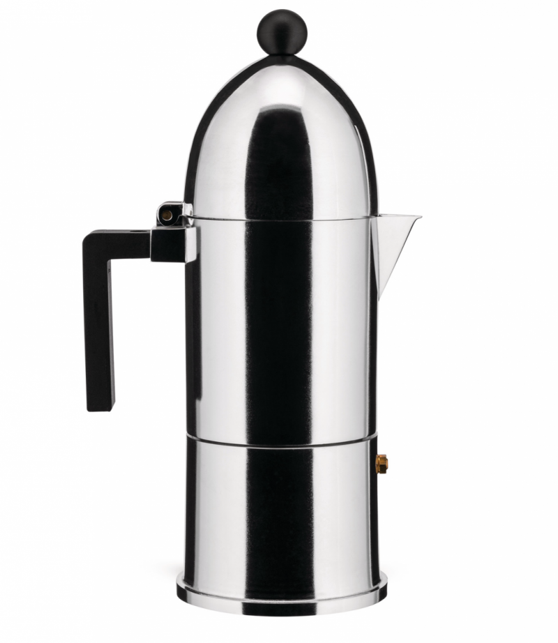 Alessi LA CUPOLA Kawiarka - Zaparzacz do Espresso 300 ml na Indukcję / Uchwyt Czarny