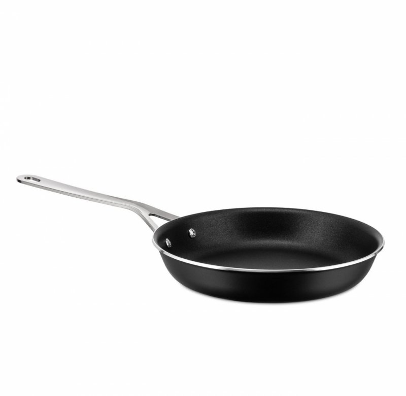 Alessi POTS &amp; PANS Patelnia 28 cm z Powłoką Nieprzywierającą / Czarna
