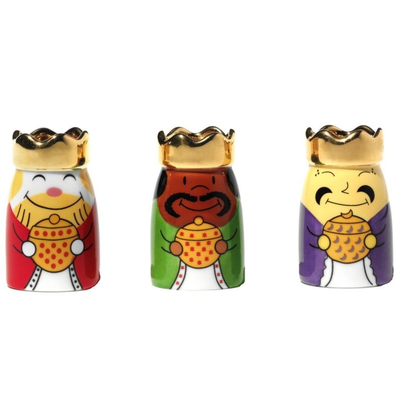 A di Alessi RE MAGI Porcelanowe Figurki / Trzej Królowie