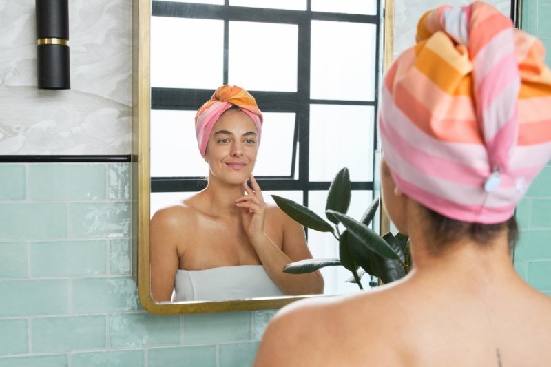 Dock &amp; Bay SOFT Szybkoschnący Turban do Suszenia Włosów / Miami Sorbe