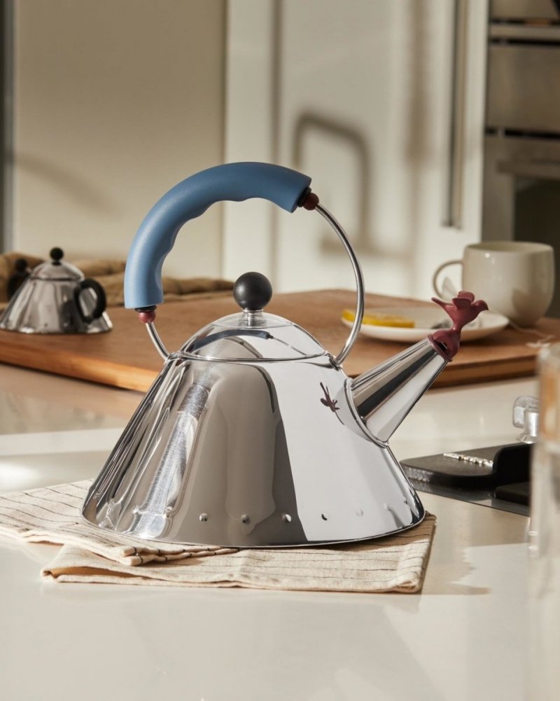 Alessi 9093 Czajnik z Gwizdkiem 2 l / Niebieski