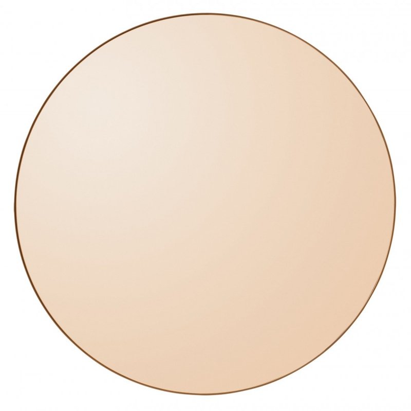 AYTM - CIRCUM Lustro Ścienne Okrągłe 110 cm Amber - Tafla Amber