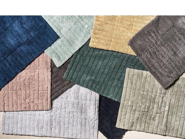 ZONE Denmark TILES Dywanik Łazienkowy 80x50 cm Jasnoszary Soft Grey