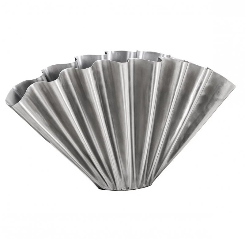 House Doctor FLOOD Stalowy Wazon do Kwiatów 53 cm / Srebrny