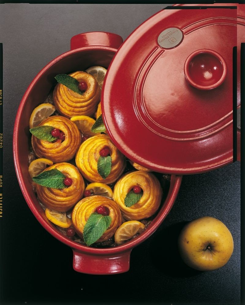 Emile Henry - Garnek Ceramiczny do Duszenia 6,0 l - Czarny