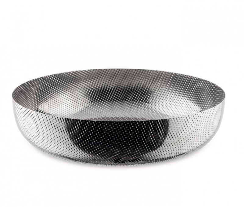 Alessi TEXTURE Stalowa Misa na Owoce 24 cm Srebrna