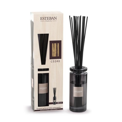 Esteban PARIS Dyfuzor Zapachowy z Patyczkami 100 ml / Zapach Cedre
