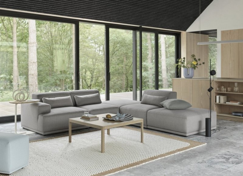 Muuto CONNECT SOFT Sofa Modułowa 2-Osobowa Konfiguracja 1 - Szara