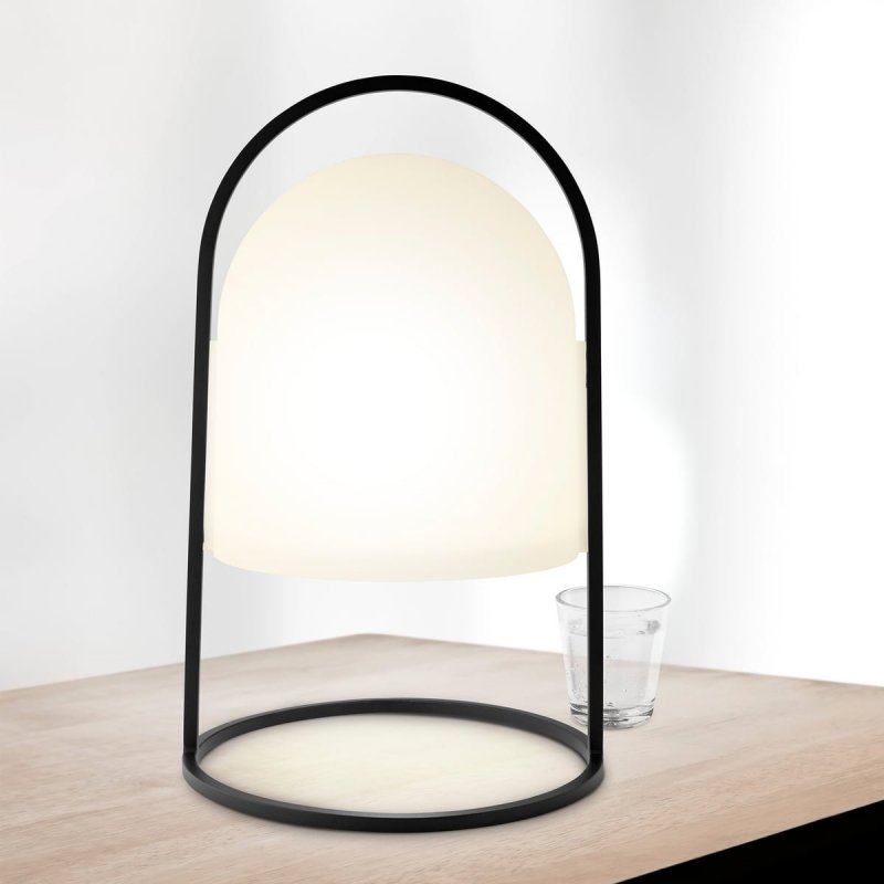 Eva Solo LANTERN Lampka Solarna 30 cm Czarna / Biały Klosz