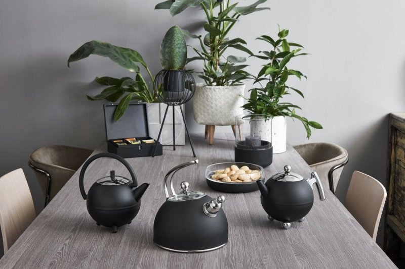 Bredemeijer OVAL Czajnik z Gwizdkiem 2,5 l Czarny Mat