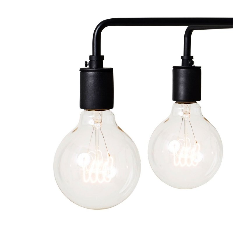 Menu TRIBECA Lampa Wisząca 46 cm - Żyrandol Leonard  / Czarny