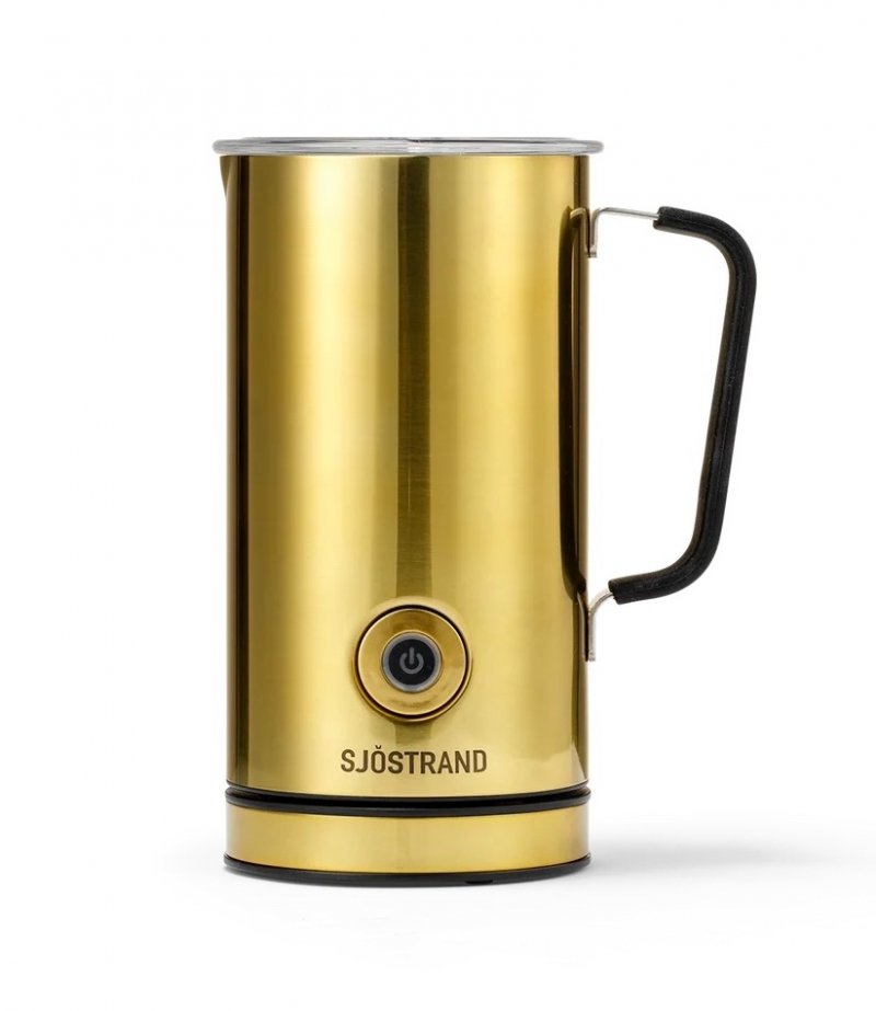 Sjöstrand MILK Elektryczny Spieniacz do Mleka / Złoty