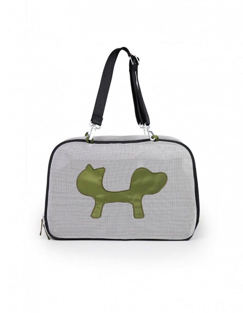 United Pets Milano ECO Torba - Transporter dla Psa / Czarno - Zielony